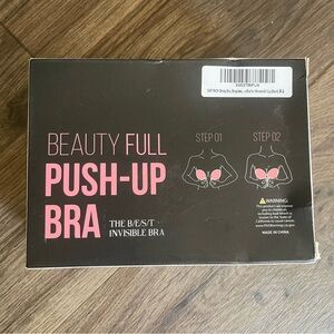 Adhesive Bra Strapless Sticky Invisible Push up Silicone Bra